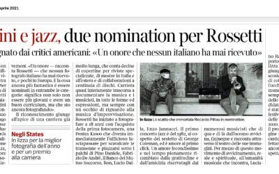 JJA AWARDS – 2 Nomination per Luciano Rossetti